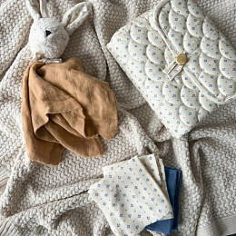 Набор салфеток муслиновых Кам Кам Копенгаген (Cam Cam Copenhagen) "Капри", 4 шт, голубой микс